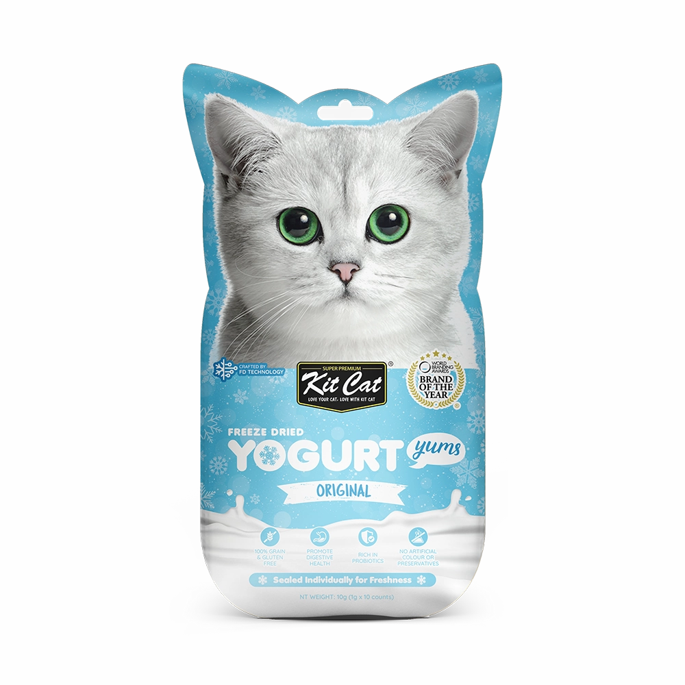 KitCat Cat Freeze-Dried Yogurt Yums Original 10g (1g x 10)