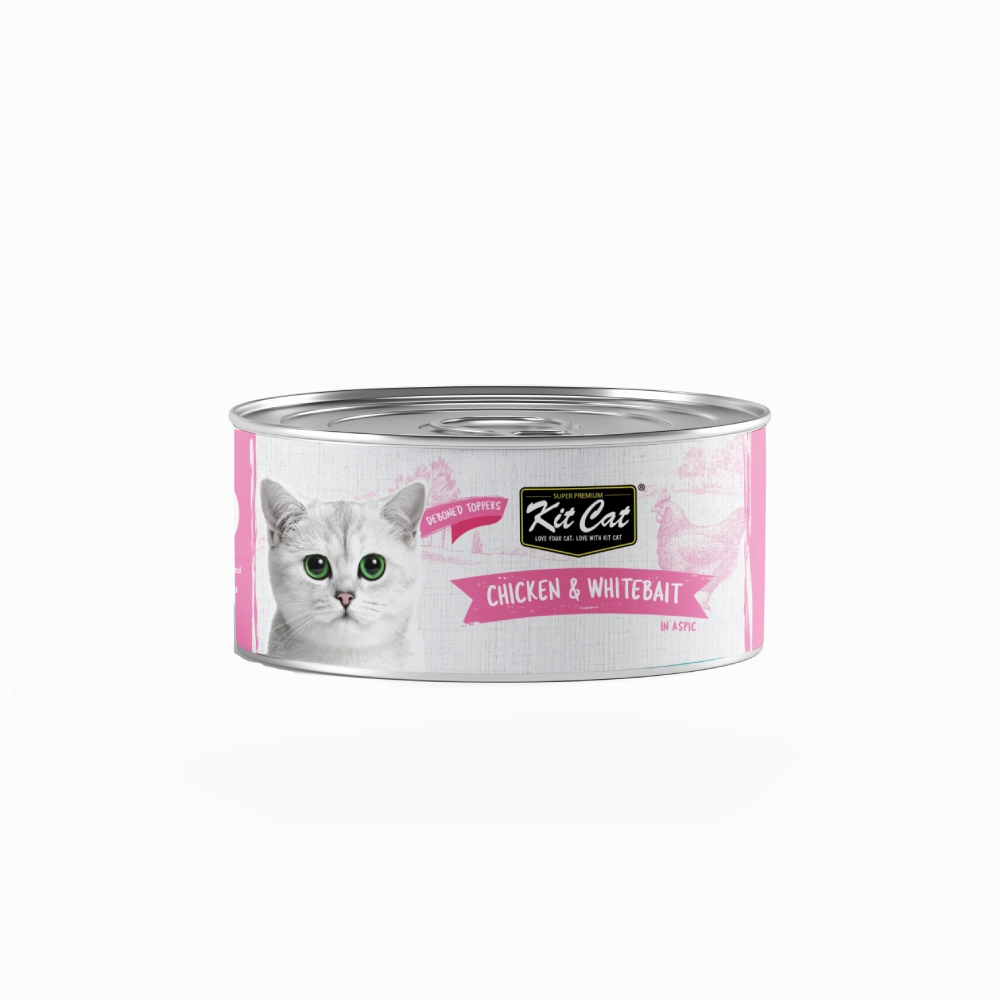 KitCat Super Premium Deboned Chicken & Whitebait Toppers 80g