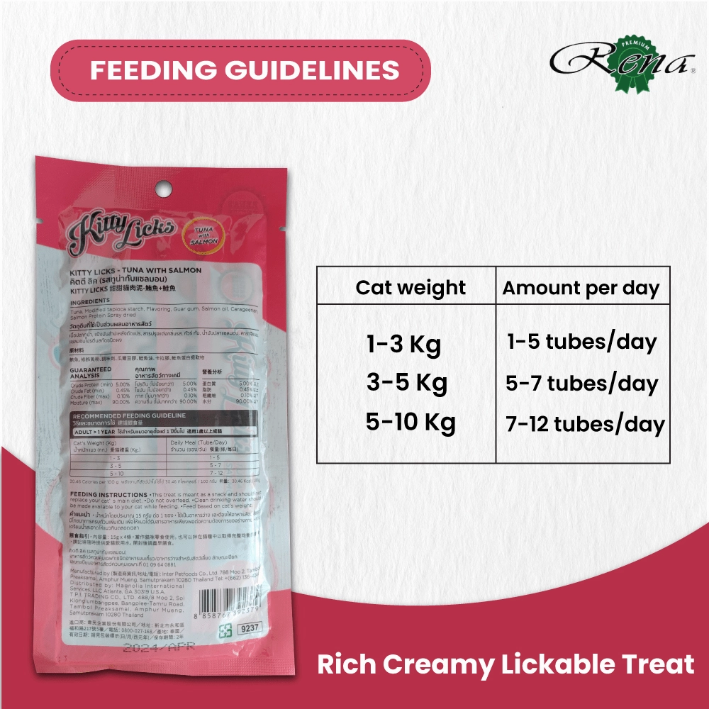 Kitty Licks Tuna and Tuna Salmon Cat Treats Combo