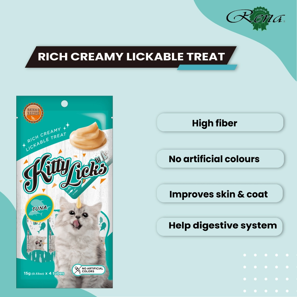 Kitty Licks Tuna and Tuna Salmon Cat Treats Combo