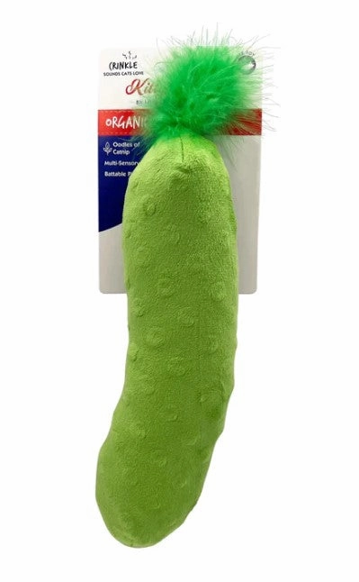 Kittybelles Kicker Cat Toy Pickle 8" cat toys interactive cat toys cat teaser wand cat balls cat laser pointer