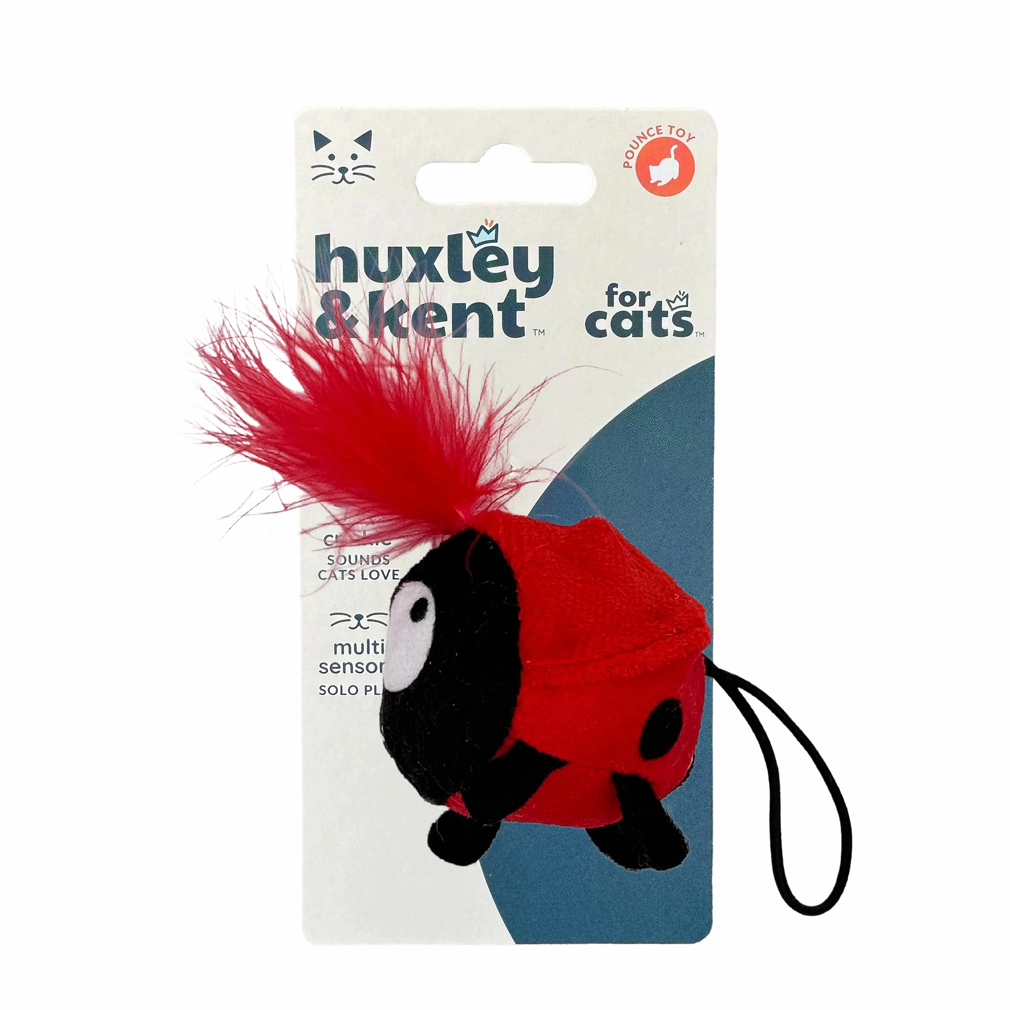 Kittybelles Ladybug Flinger Cat Toy cat toys interactive cat toys cat teaser wand cat balls cat laser pointer