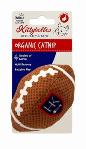 Kittybelles Plush Cat Toy Football 3.75" cat toys interactive cat toys cat teaser wand cat balls cat laser pointer