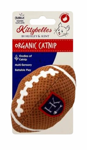 Kittybelles Plush Cat Toy Football 3.75" cat toys interactive cat toys cat teaser wand cat balls cat laser pointer