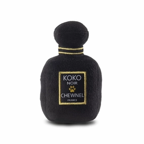 Koko Chewnel Noir Pawfum Bottle dog toys indestructible dog toys dog tug toys dog plush chew resistant toy