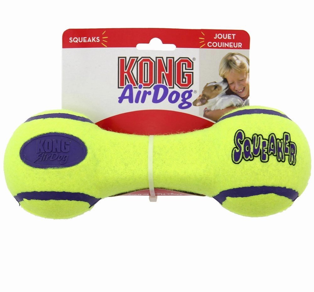 Kong Air Dog Squeaker Dumbbell Large dog puzzle toy dog slow feeder dog treat ball dog brain toy dog feeder toy