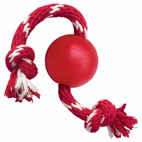 KONG Classic Ball with Rope Dog Toy dog puzzle toy dog slow feeder dog treat ball dog brain toy dog feeder toy