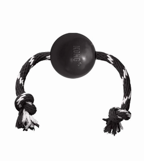Kong Extreme Ball With Rope Dog Toy dog puzzle toy dog slow feeder dog treat ball dog brain toy dog feeder toy