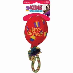 KONG Occasions Birthday Balloon Red Dog Toy Large dog bones rawhide chew sticks dog jerky bacon bone