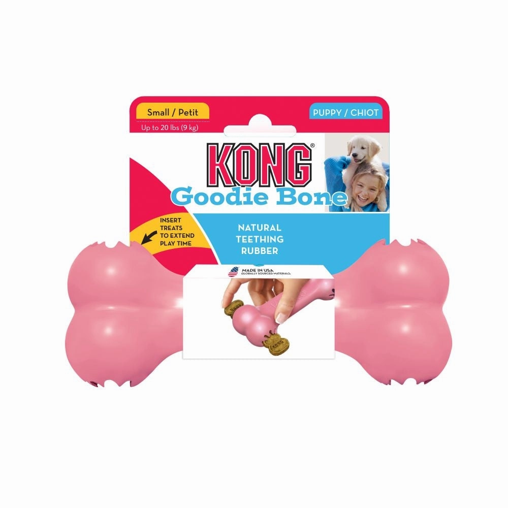 Kong Puppy Goodie Bone Small dog puzzle toy dog slow feeder dog treat ball dog brain toy dog feeder toy