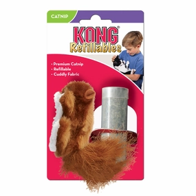 KONG Refillables Catnip Squirrel Plush Cat Toy cat treats catnip grass for cats organic cat grass cat grass seeds