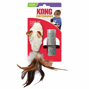 Kong Refillables Feather Mouse Cat Toy cat toys interactive cat toys cat teaser wand cat balls cat laser pointer