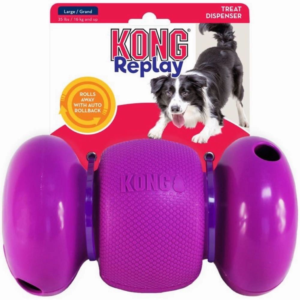 KONG Replay Treat Dispensing Dog Toy dog bones rawhide chew sticks dog jerky bacon bone