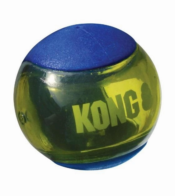Kong Squeezz Action Blue Ball Dog Toy Medium (3 pc)