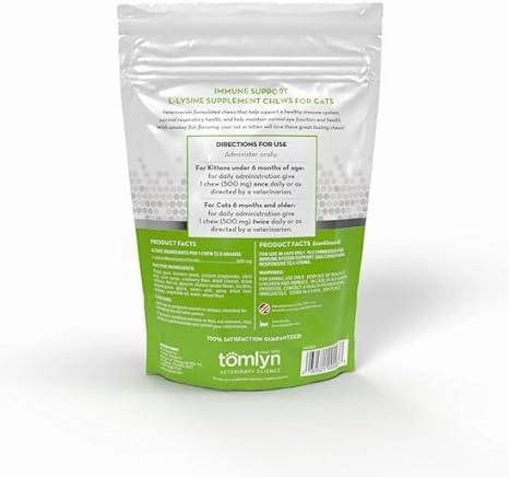 L-Lysine Immune Support Chews for Cats, 30 count