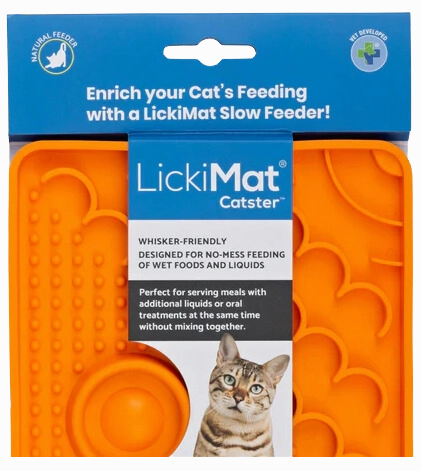 LickiMat Catster Lickmat - Orange cat toys interactive cat toys cat teaser wand cat balls cat laser pointer