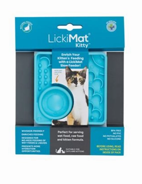 LickiMat Kitty (Mini Catster) - Turquoise cat toys interactive cat toys cat teaser wand cat balls cat laser pointer