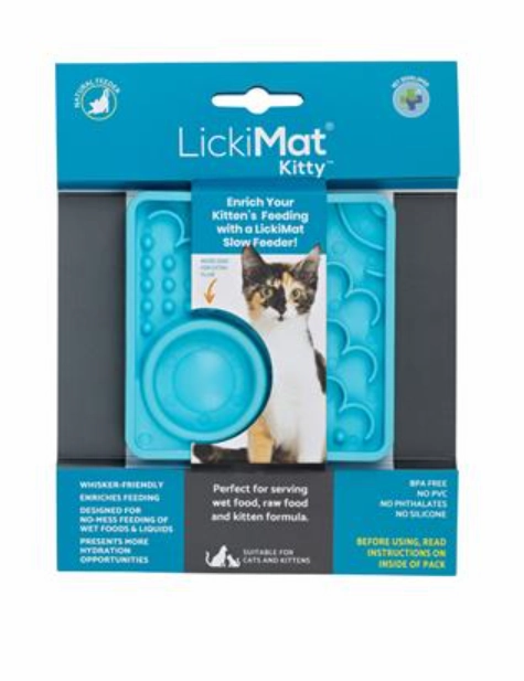 LickiMat Kitty (Mini Catster) - Turquoise cat toys interactive cat toys cat teaser wand cat balls cat laser pointer