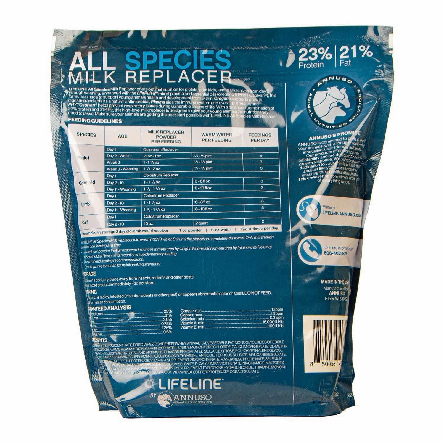 LIFELINE All-Species 23:21 Milk Replacer