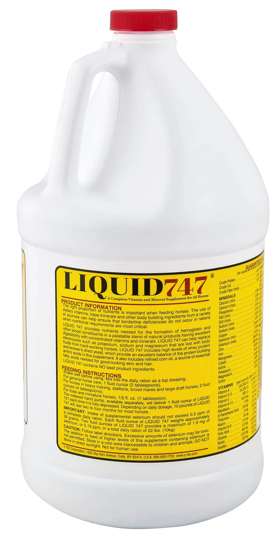 Liquid 747 Complete Vitamin & Mineral Horse Supplement, Gallon