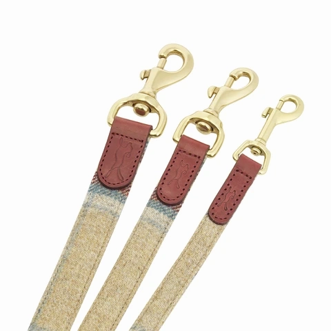 LISH Dixie Tartan Tweed Dog Lead