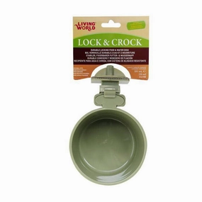 Living World Lock & Crock Dish 591ml (61788) bird cage parrot food bird toys bird perch bird treats