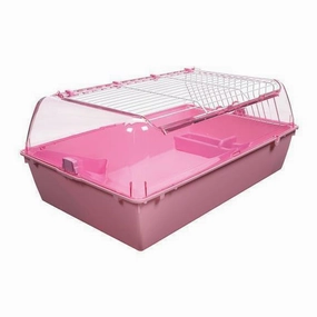 Living World Zoo Zone Habitat for Small Animals Pink Medium hamster cage guinea pig supplies small animal accessories rabbit water bottle rat tunnel