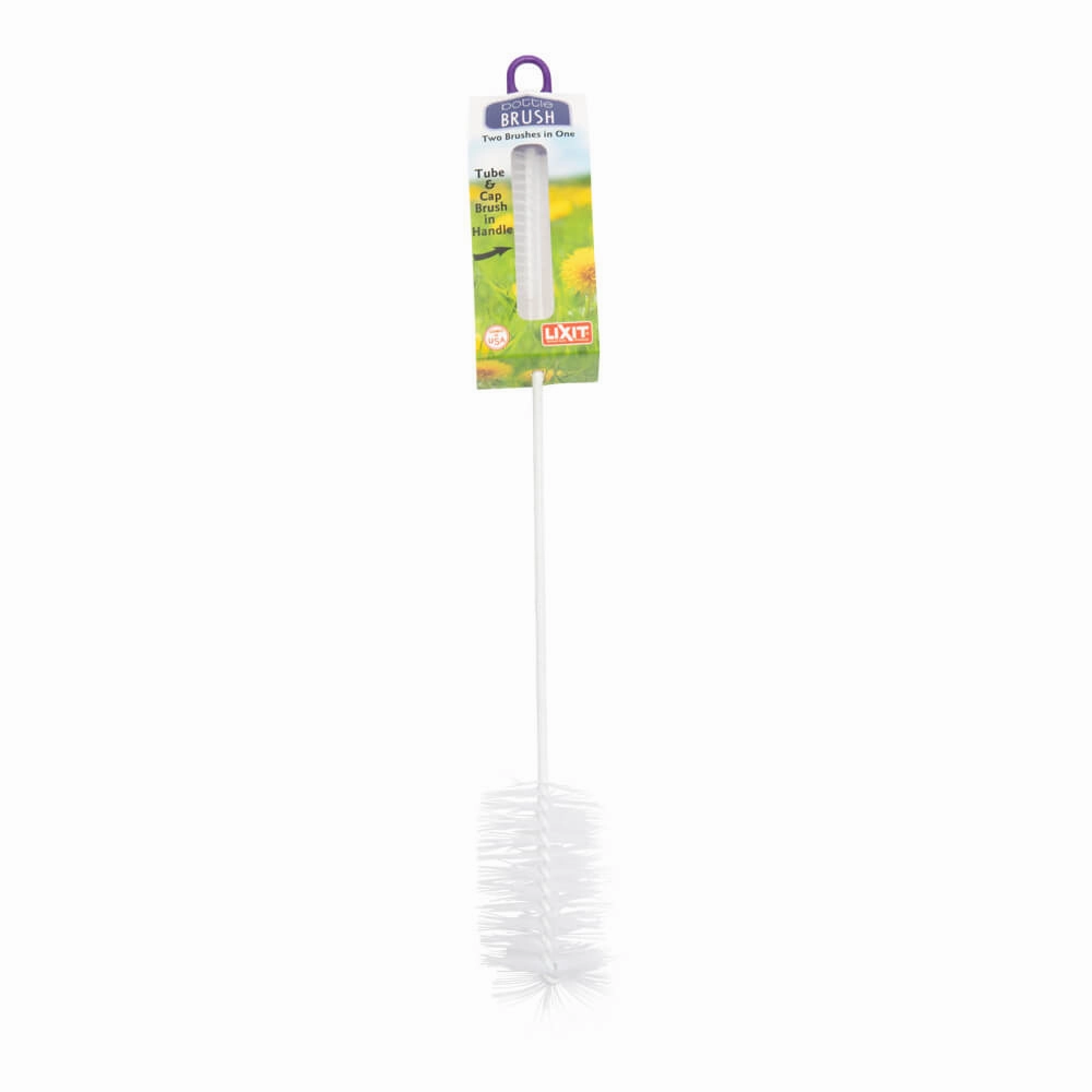 Lixit Bottle Brush, Two Brushes in One Brush cat scratchers cat towers cat window perch cat heating pad cat calming spray