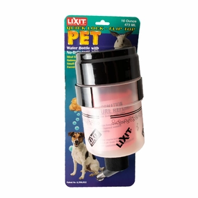Lixit Pet Quick Lock Flip Top Water Bottle with No-Drip Valve 16oz hamster cage guinea pig supplies small animal accessories rabbit water bottle rat tunnel