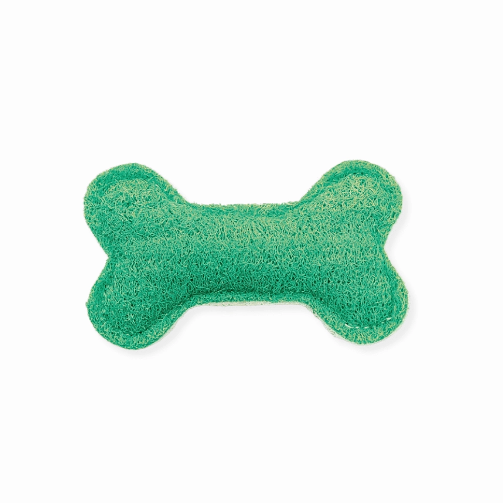 Loofah Bone Dental Toy - Medium dog toys indestructible dog toys dog tug toys dog plush chew resistant toy