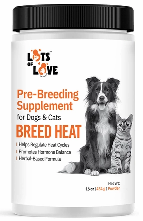 Lots of Love Breed Heat Powder, 16 oz plush dog toys fluffy dog toy dog cuddle toy dog toy set stuffed toy for dogs