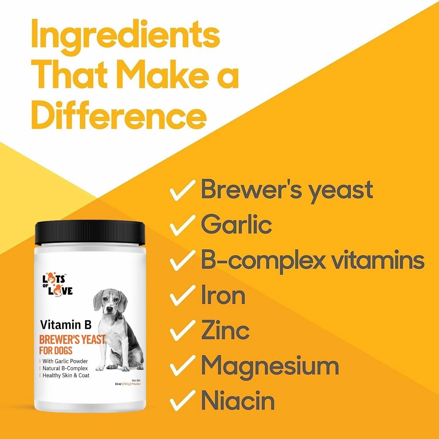 Lots of Love Brewer's Yeast/Garlic Powder