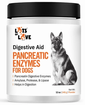 Lots of Love Pancreatine Powder, 12 oz plush dog toys fluffy dog toy dog cuddle toy dog toy set stuffed toy for dogs