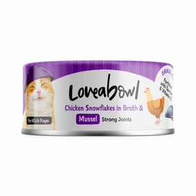 Loveabowl Chicken Snowflakes In Broth With Mussel Canned Cat Food 70g canned cat food wet cat food grain free cat food cat stew cat food pouch