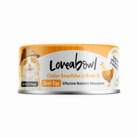 Loveabowl Chicken Snowflakes In Broth With Quail Egg Canned Cat Food 70g canned cat food wet cat food grain free cat food cat stew cat food pouch
