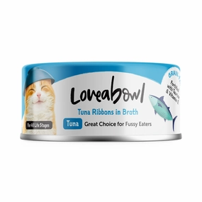 Loveabowl Tuna Ribbons In Broth Canned Cat Food 70g canned cat food wet cat food grain free cat food cat stew cat food pouch