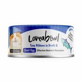 Loveabowl Tuna Ribbons In Broth With Quail Egg Canned Cat Food 70g canned cat food wet cat food grain free cat food cat stew cat food pouch