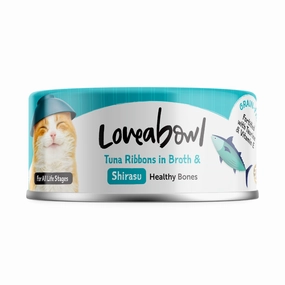 Loveabowl Tuna Ribbons In Broth With Shirasu Canned Cat Food 70g natural cat food soft cat treats freeze dried cat food organic cat treats indoor cat food