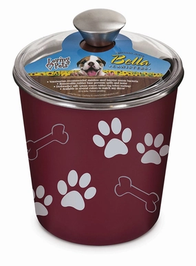 Loving Pets Bella Dog and Cat Treat Canister, Merlot cat scratchers cat towers cat window perch cat heating pad cat calming spray