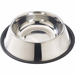 Loving Pets Ruff N Tuff Traditional No Tip Stainless Steel Pet Dishes cat treats toys for cats cat hair remover cat cleaning supplies cat food bowl
