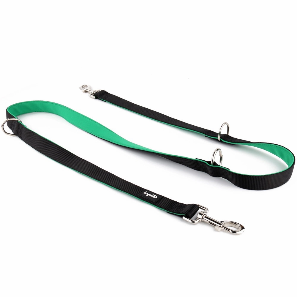 Loyal.D Multi-Purpose.D Dog Lead - Black & Green puppy food dog jerky treats dog dental treats dog chicken strips organic dog food