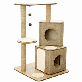 Lulus World Lu-Cubox Twin Base Cat Tree cat accessories cat collar cat harness cat backpack cat ID tag