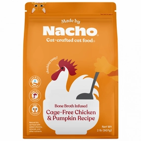 Made By Nacho Bone Broth Infused Cage-Free Chicken & Pumpkin Recipe freeze dried dog food raw food for dogs dog freeze meal high protein dog food grain free freeze dog food