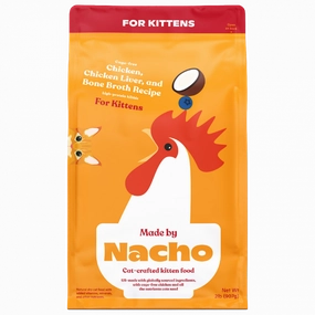 Made By Nacho Cage-Free Chicken, Chicken Liver, And Bone Broth Recipe For Kittens freeze dried dog food raw food for dogs dog freeze meal high protein dog food grain free freeze dog food