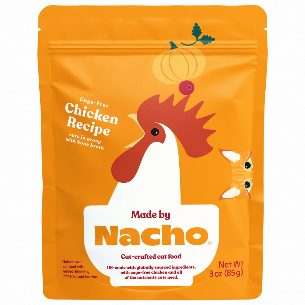 Made By Nacho Cage-Free Chicken Recipe Cuts In Gravy With Bone Broth cat calming diffuser cat stress relief anxiety cat treats cat relaxing spray pet mood aid