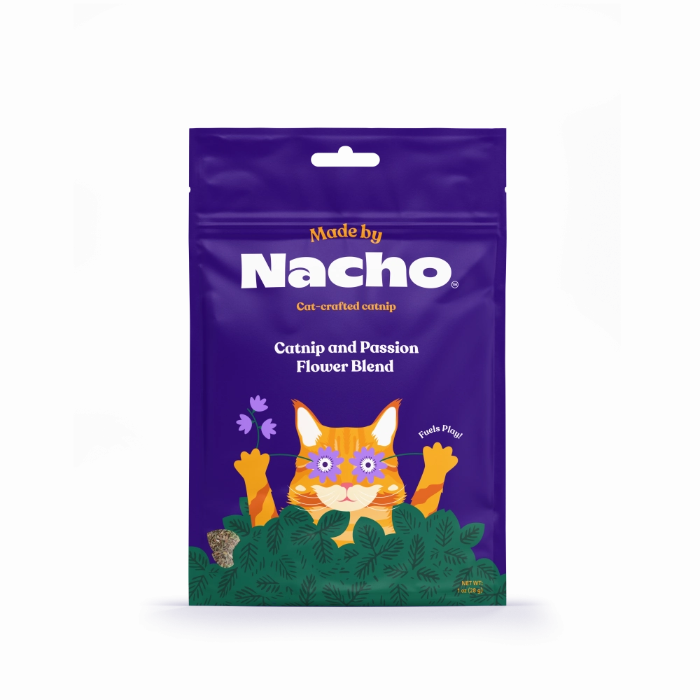 Made By Nacho Catnip & Passion Flower Blend cat calming diffuser cat stress relief anxiety cat treats cat relaxing spray pet mood aid
