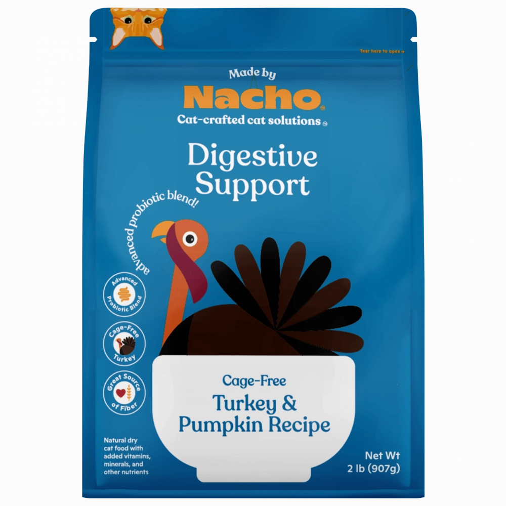 Made By Nacho Digestive Support Cage-Free Turkey & Pumpkin Recipe freeze dried dog food raw food for dogs dog freeze meal high protein dog food grain free freeze dog food