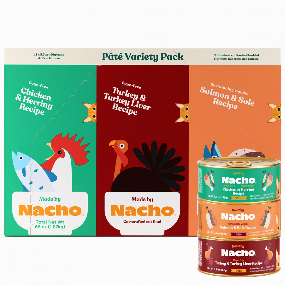 Made By Nacho Pate Variety cat calming diffuser cat stress relief anxiety cat treats cat relaxing spray pet mood aid