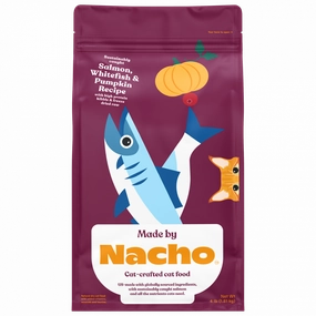 Made by Nacho Salmon & Whitefish & Pumpkin Kibble with Freeze Dried Raw Inclusions freeze dried dog food raw food for dogs dog freeze meal high protein dog food grain free freeze dog food