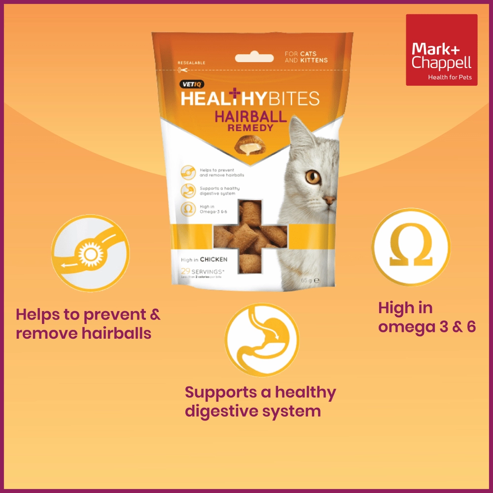 Mark and Chappell Healthy Bites Hairball Remedy Cat Treats